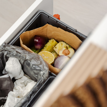 Poubelle De Tri Sélectif - Cube Compact Eco - Gris Foncé