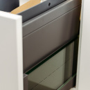 Poubelle De Tri Sélectif - Cube Compact Eco - Gris Foncé