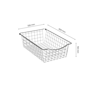 Panier Filaire - 150 - Gris Foncé