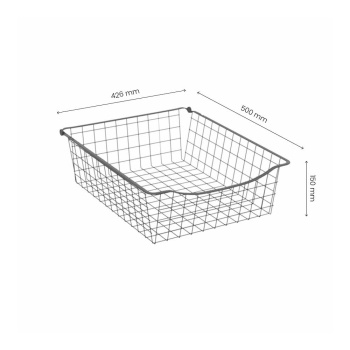 Panier Filaire - 150 - Gris Foncé