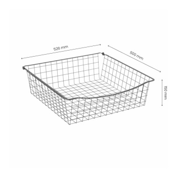 Panier Filaire - 150 - Gris Foncé