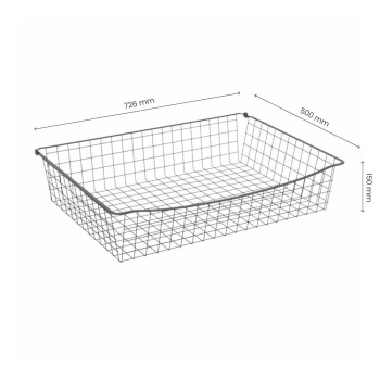 Panier Filaire - 150 - Gris Foncé
