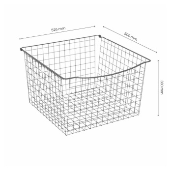 Panier Filaire 330 - Gris Foncé