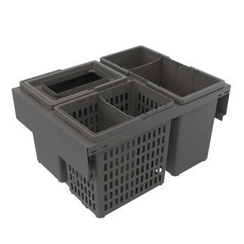 Poubelle De Tri Sélectif - Trend Eco - Gris Foncé