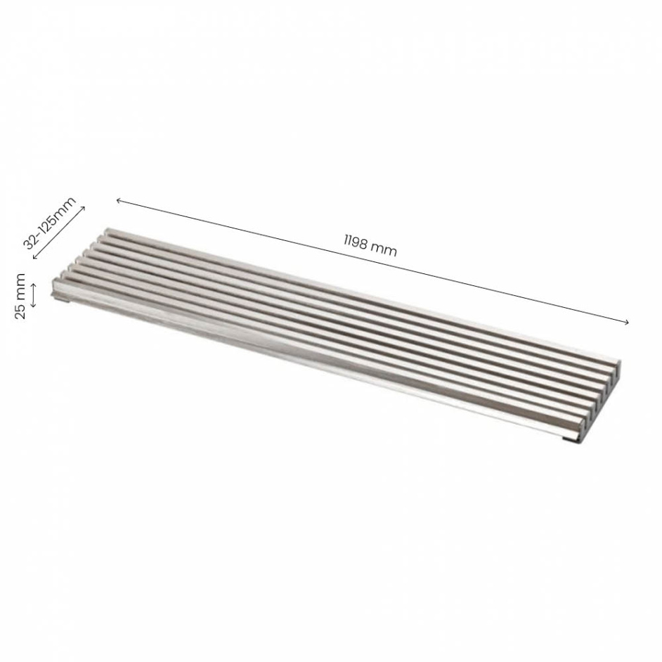 Volet De Ventilation Acier Inoxydable Anti-Pluie – 600 X 400 Mm, Fixe, Design Linéaire Pour Mur Extérieur