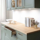 Poignée 1353 - Laiton Poli/Cuir Marron