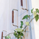 Poignée 1353 - Nickelé/Cuir Marron