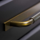 Poignée Hélix/Plaque Arrière - Bronze Antique