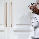 Poignée Helix/Plaque Arrière - Laiton