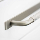 Poignée Helix/Plaque Arrière - Fini Acier Inoxydable