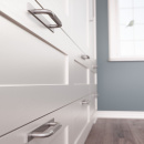 Poignée Helix/Plaque Arrière - Fini Acier Inoxydable