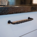 Poignée 1353 - Noir Mat/Cuir Noir