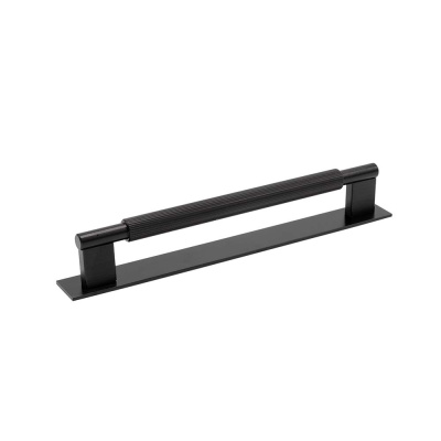 Poignée Arpa/Plaque Arrière - Noir Brossé dans le groupe Poignées / Couleur/Matériau / Noir chez Beslag Online (htg-arpa-svart-bricka)
