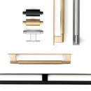 Poignée Arpa/Plaque Arrière - Noir Brossé