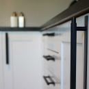 Poignée Manor/Plaque Arrière - Noir Mat