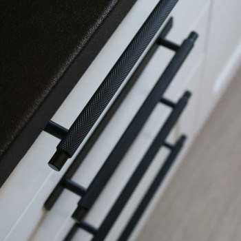 Poignée Manor/Plaque Arrière - Noir Mat
