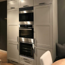 Poignée Norma 12 - Aspect Inoxydable/Cuir Marron