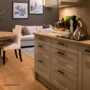 Poignée Norma 12 - Aspect Inoxydable/Cuir Noir