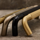 Poignée Helix Stripe - Bronze Antique