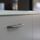 Poignée Helix Stripe - Fini Aspect Inoxydable