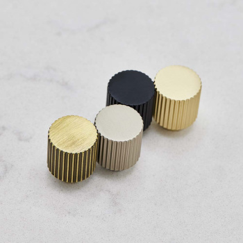 Bouton Helix Stripe - Laiton