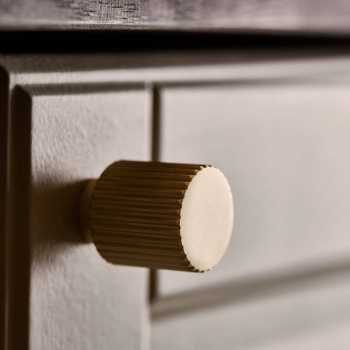 Bouton Helix Stripe - Laiton