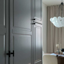 Bouton Helix Stripe - Noir Mat