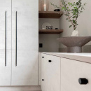 Bouton Helix Stripe - Noir Mat