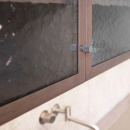 Bouton Helix Stripe - Fini Acier Inoxydable