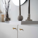 Bouton Sture - Laiton Brossé Non Traité