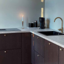 Bouton Flat - Laiton