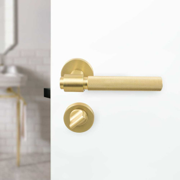 Verrou Porte WC R - Laiton Brossé